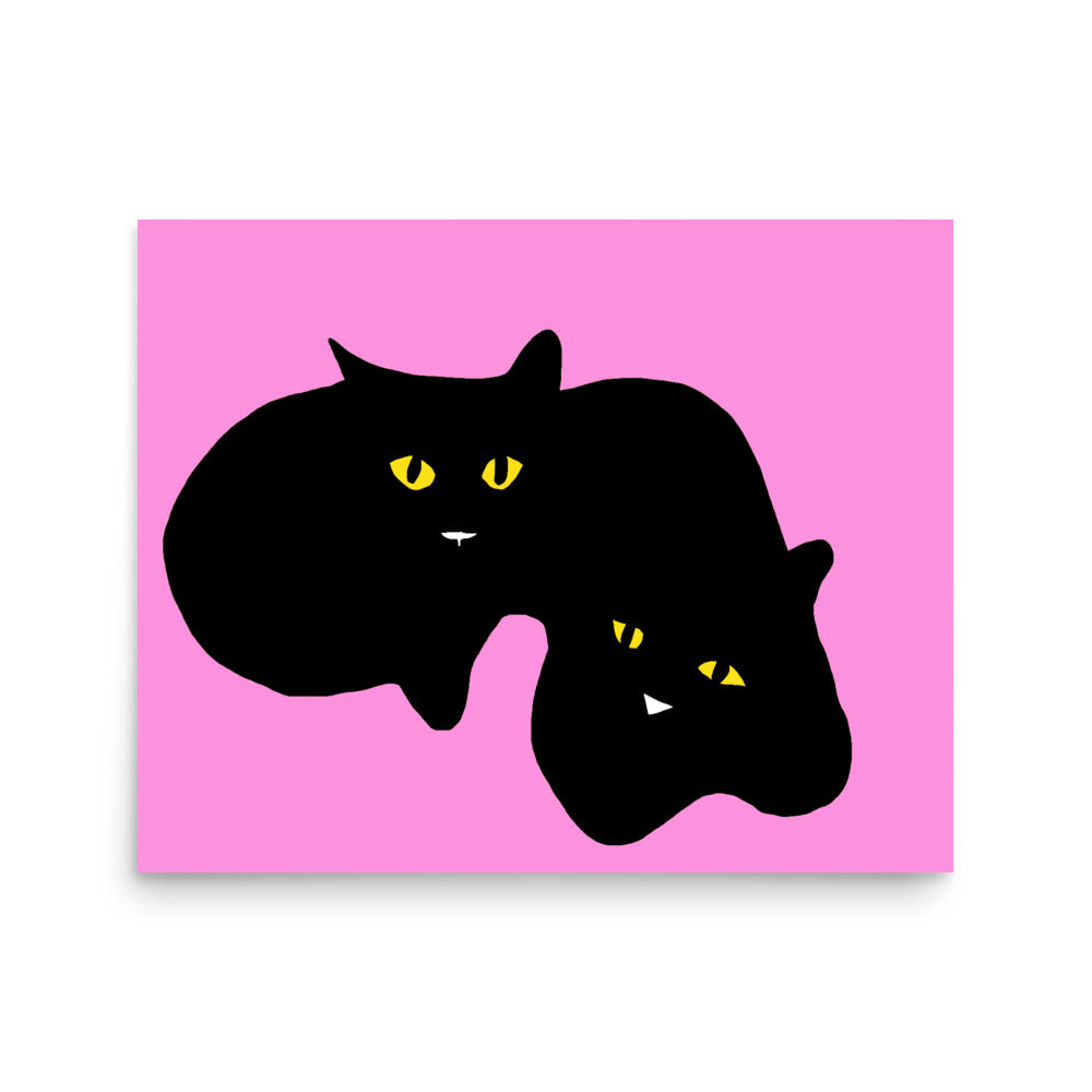 Twins - Black Cats Without Frame